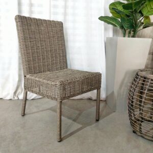 Silla de Rattan Sintético color Stone